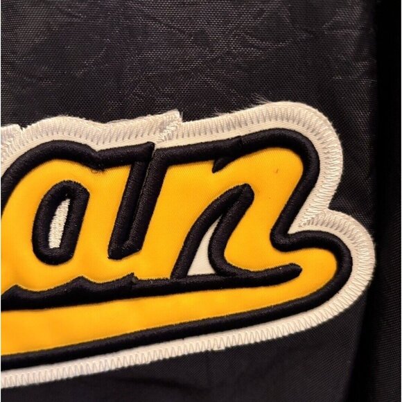 Vintage Michigan Wolverines Pull Over Jacket XL Colosseum Nylon Starter Sewn - Picture 4 of 6